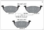 Textar 2313101 Fren Balatası Ön Gdb1386-Fdb1398 Volkswagen Golf IV-Golf 5-Jetta-Bora-Polo-A3-Leon Bm 97- 1J0698151G