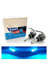 H27 Led Xenon Oto Ampul Zero Fansız Buz Mavi