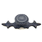 Antika Tarz Dekoratif Pirinç Çizgili Düğme - 25x80 mm, Oksit