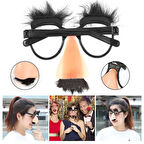 Eğlenceli Kılık Değiştirme Kaş Bıyık Mizah Gözlüğü 9x13 cm