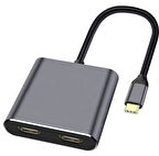 ZR654 Type-C 4 İn 1 Çift Hdmı