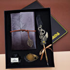 Tüylü Divit Hokka Kalem Seti Siyah