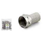 F Konnektör 17 Mm 100 Lü Paket Sılver WK-05S