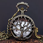 Hayat Ağaçı Tasarımlı Köstekli Saat