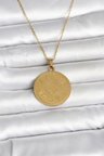 316L Çelik Gold Renk Ayetel Kürsi Yazılı Kolye TJ-BKO11059