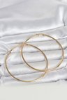 316L Çelik Gold Renk 70 mm Kadın Halka Küpe TJ-BKP11687