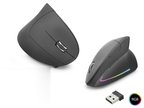 Ergonomik Dikey Mouse Dual Mode 1600 Dpi Sessiz Rgb - Siyah ND1211