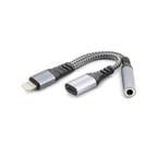 Lıghtnıng To Type-C + 3.5 Mm F Kablo Siyah GJ-012