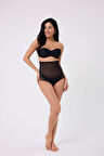 Freshness 0006 Lazer Kesim Tül Yüksek Bel Slip Korse