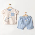 Andywawa Ac25915 Dino 2'li Bebek Takım Blue