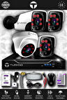 TURKNO 4 Kameralı Pania 1 İç Kamera Set 320 GB HDD Full HD Gece Görüşlü Güvenlik Kamerası Sistemi