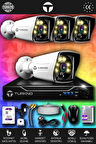 TURKNO 4 Kameralı Karie 4 Dış Kamera Set 500 GB HDD Full HD Renkli Gece Görüşlü Güvenlik Kamerası Sistemi