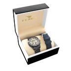 Ferro Çelik-Silikon Değiştirebilir Çift Kordunlu Erkek Kol Saati TH-FM31320AWT-V3