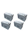 12V 100AH JEL AKÜ 4LÜ SET 2025 ÜRETİM