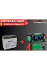 12V 24A ELEKTRİKLİ BİSİKLET AKÜSÜ 6 AMPER AKILLI ŞARJ ALETİ LCD GÖSTERGELİ