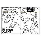 Theory11 Shantell Martin White Oyun Kağıdı Koleksiyonluk iskambil Kartları