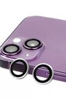 Newface Apple iPhone 13 Mini Raze Metal Kamera Lens - Gümüş