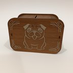 Köpek Kumbara - Ağaç işleme -Ceviz Ağacı-Kahverengi