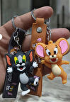 Tom Ve Jerry Anahtarlık Koleksiyonu Karikatür Figürlü 2li Set