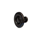 Dekoratif Zamak Düğme - 23x23mm, Eskitme, 1 Adet