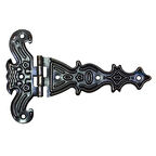 Dekoratif, Sac Tek Kuyruklu Menteşe - 40x68 Mm, Küçük, Eskitme, 100 Adet