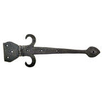 Antika Tarz Dekoratif Pirinç Kuyruklu Çanak Menteşe - 137x390 Mm, Oksit