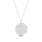 ​​Gümüş Yaşam Çiçeği Kolye