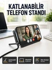 240W Type-C to Type-C Telefon Stand Özellikli Şarj Kablosu
