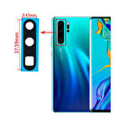 Tkgz Huawei Uyumlu P30 PRO Arka Kamera Camı Lens Yapışkanlı