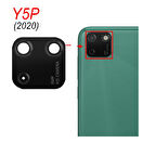 Tkgz Huawei Uyumlu Y5P Arka Kamera Camı Lens Yapışkanlı