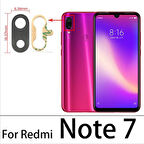 Xiaomi Redmi NOTE 7 Arka Kamera Camı Lens Yapışkanlı