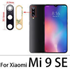 Xiaomi Mİ 9 SE Arka Kamera Camı Lens Yapışkanlı