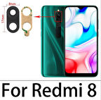 Xiaomi Redmi 8 Arka Kamera Camı Lens Yapışkanlı