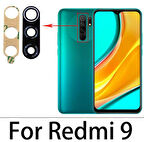 Xiaomi Redmi 9 Arka Kamera Camı Lens Yapışkanlı