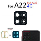 Samsung Galaxy A22 4G Arka Kamera Camı Lens Yapışkanlı
