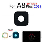 Samsung Galaxy A730 Arka Kamera Camı Lens Yapışkanlı