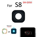Samsung Galaxy S8 Arka Kamera Camı Lens Yapışkanlı