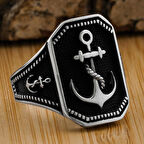 925 Ayar Gümüş Denizci Çapası  Yüzük