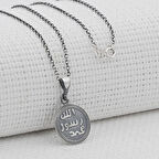 Mührü Şerif ve Kıtmir Dua Yazılı 925 Ayar Gümüş Kadın Kolye