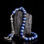 925 Ayar Gümüş Ayyıldız Model Lapis Taşı Tesbih