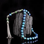 ZİRKON TAŞ GÜMÜŞ PÜSKÜLLÜ RENK DEĞİŞTİREN HİS TAŞI TESBİH