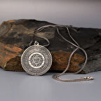 925 Ayar Gümüş Ayetel Kursi Hz Süleyman Mührü Kolye