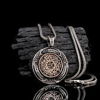 925 AYAR GÜMÜŞ HZ SÜLEYMAN MÜHRÜ MODEL KOLYE