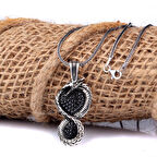 EJDERHA MODEL MİKRO TAŞLI 925 AYAR GÜMÜŞ KOLYE