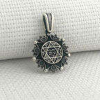 925 Ayar Gümüş Mührü Süleyman Kolye Ucu