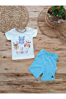 2'li Bebek Alt Üst Takım - Hayvan Desenli & Yumuşak Bebek Takımı - Friends Show
