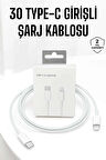 Iphone Uyumlu İOS Uyumlu Lightning Hızlı Şarj Tye C Lightning Şarj Kablosu