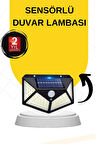 SENSÖRLÜ GÜNEŞ ENERJİLİ DUVAR LAMBASI