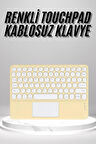 Touchpad Uyumlu Bluetooth Klavye Slim Kablosuz Wifi Q Klavye