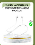 100 Saat Pil Ömrü Boyun Askılı Bluetooth Kablosuz Kulaklık